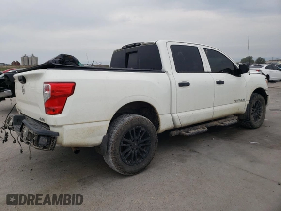 2021 Nissan Titan SV with VIN 1N6AA1EC2MN506607, listed as a Copart auction lot 57905485 with 68,690 mi miles and Salvage title. Bid and sale history available at DreamBid. Image 3.