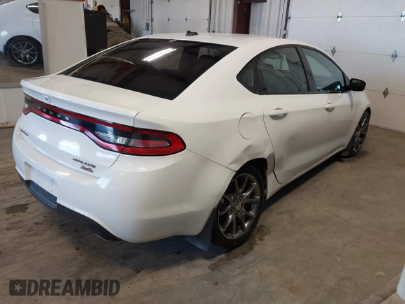 2014 Dodge Dart SXT with VIN 1C3CDFBB4ED860541, listed as a IAAI auction lot 41657286 with 100,670 mi miles. Bid and sale history available at carsss.com. Image 4.