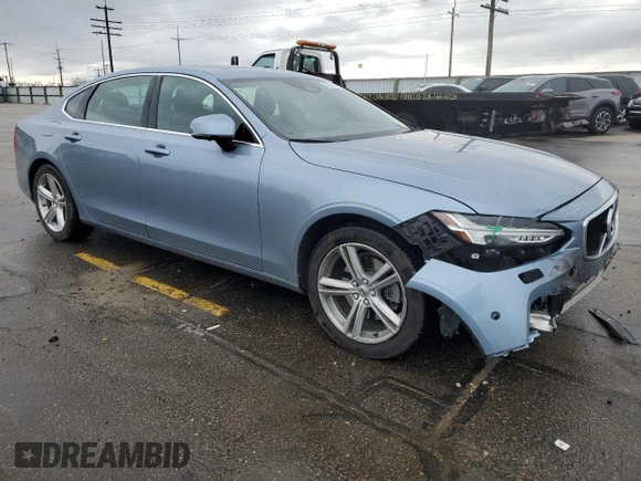 2018 Volvo S90 Momentum with VIN LVY982MK6JP022173, listed as a Copart auction lot 51454185 with 73,872 mi miles and Salvage Title. Bid and sale history available at carsss.com. Image 4.