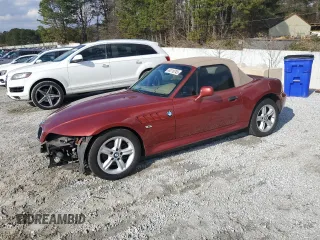 2001 BMW Z3 2.5i with VIN WBACN33401LM03049, listed as a Copart auction lot 44110745 with 187,968 mi miles and Salvage Title. Bid and sale history available at carsss.com. Image 1.