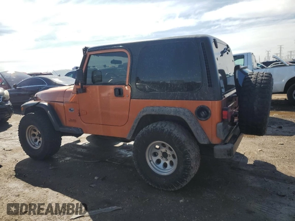 2001 Jeep Wrangler SE with VIN 1J4FA29P21P304534, listed as a Copart auction lot 50096735 with 161,181 mi miles and Salvage Title. Bid and sale history available at carsss.com. Image 2.