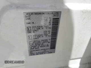 2015 Nissan Pathfinder SV с VIN 5N1AR2MN8FC666425, выставлен на аукционе Copart как лот 57183195 с пробегом 169 240 миль миль и Списание • Salvage title. История ставок и продаж доступна на DreamBid. Изображение 13.