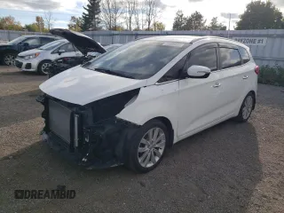 2014 Kia Rondo EX with VIN KNAHU8A30E7017813, listed as a Copart auction lot 75989884 with 65,405 mi miles and Salvage Title. Bid and sale history available at carsss.com. Image 1.