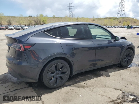 2024 Tesla Model Y Long Range с VIN 7SAYGAEEXRF115893, выставлен на аукционе Copart как лот 55174035 с пробегом 68 078 миль миль и Списание • Salvage title. История ставок и продаж доступна на DreamBid. Изображение 3.