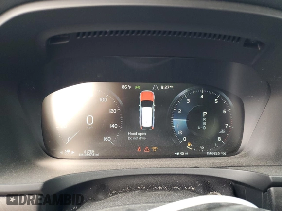 2019 Volvo V90 z VIN YV4A22NL9K1083953, wystawiony jako Copart lot #65525484 z przebiegiem 81 759 mil mil oraz Szkoda całkowita • Salvage title. Historia ofert i sprzedaży dostępna na DreamBid. Obrazek 9.
