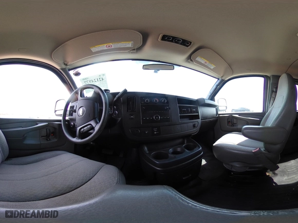 2013 Chevrolet Express Passenger 1LT with VIN 1GAZG1FA1D1191719, listed as a IAAI auction lot 42124977 with 92,228 mi miles. Bid and sale history available at carsss.com. Image 18.