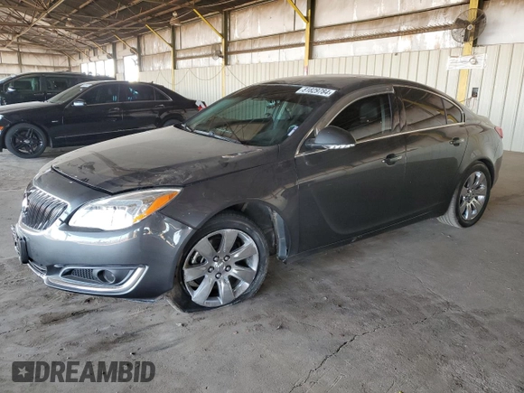 2017 Buick Regal Premium II with VIN 2G4GR5GXXH9136699, listed as a Copart auction lot 81829784 with 53,148 mi miles and Salvage Title. Bid and sale history available at carsss.com. Image 1.
