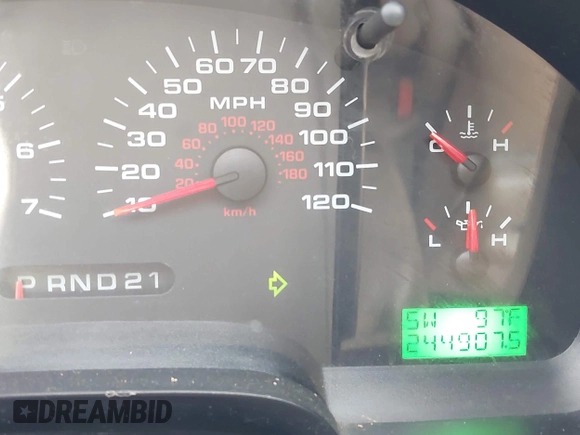 2006 Ford F-150 XLT with VIN 1FTRW12W16KB75643, listed as a IAAI auction lot 42305964 with 244,907 mi miles and . Bid and sale history available at DreamBid. Image 7.
