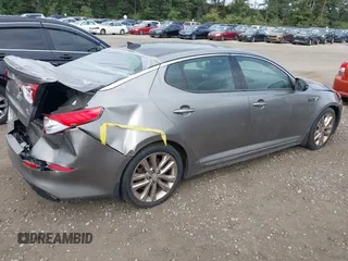 2015 Kia Optima SX Turbo with VIN 5XXGR4A68FG449822, listed as a IAAI auction lot 40480060 with 108,570 mi miles. Bid and sale history available at carsss.com. Image 4.