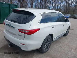 2014 Infiniti QX60 with VIN 5N1AL0MM3EC509798, listed as a IAAI auction lot 41887534 with 120,999 mi miles and . Bid and sale history available at DreamBid. Image 4.