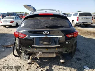 2012 Infiniti FX35 with VIN JN8AS1MW4CM154991, listed as a Copart auction lot 53471755 with 167,418 mi miles and Salvage Title. Bid and sale history available at carsss.com. Image 6.