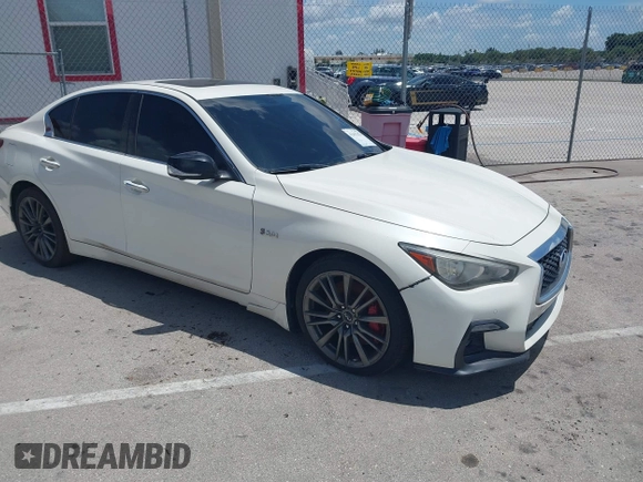 2019 Infiniti Q50 Red Sport 400 с VIN JN1FV7AP4KM760365, выставлен на аукционе IAAI как лот 42437474 с пробегом 90 225 миль миль и . История ставок и продаж доступна на DreamBid. Изображение 1.