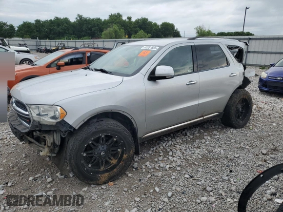 2013 Dodge Durango Crew with VIN 1C4RDJDG3DC613520, listed as a Copart auction lot 62261605 with Not provided miles and Salvage title. Bid and sale history available at DreamBid. Image 1.