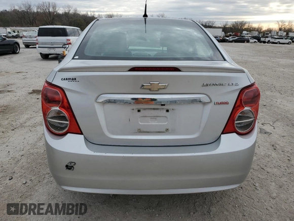 2014 Chevrolet Sonic LTZ with VIN 1G1JE5SB3E4177152, listed as a Copart auction lot 82578444 with 0 mi miles and Salvage Title. Bid and sale history available at carsss.com. Image 6.