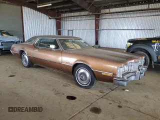 1973 Ford Thunderbird with VIN 3J87A203305, listed as a Copart auction lot 49832415 with 64,748 mi miles and Clean Title. Bid and sale history available at DreamBid. Image 4.