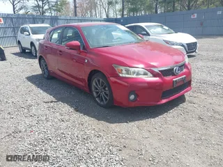 2012 Lexus CT 200h with VIN JTHKD5BH0C2080386, listed as a IAAI auction lot 42127670 with 153,019 mi miles. Bid and sale history available at carsss.com. Image 1.