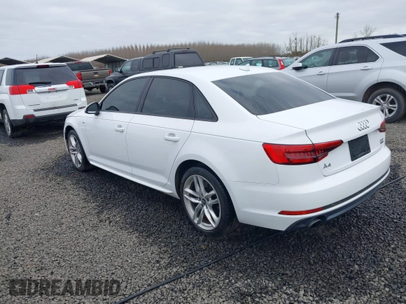 2017 Audi A4 Season of Audi Premium with VIN WAUDNAF48HN039739, listed as a IAAI auction lot 41744481 with 48,610 mi miles. Bid and sale history available at carsss.com. Image 3.