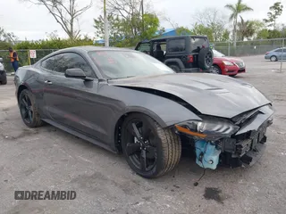 2022 Ford Mustang EcoBoost with VIN 1FA6P8TH0N5123741, listed as a IAAI auction lot 41363881 with 22,411 mi miles. Bid and sale history available at carsss.com. Image 1.