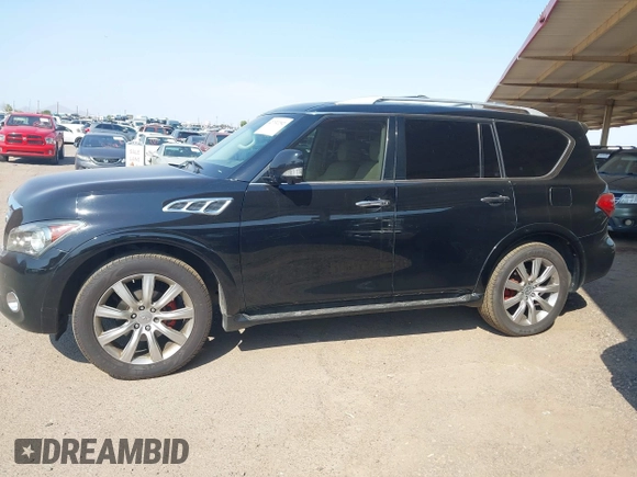 2012 Infiniti QX56 7-passenger with VIN JN8AZ2NF8C9518509, listed as a IAAI auction lot 42732292 with 165,844 mi miles and . Bid and sale history available at DreamBid. Image 14.