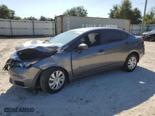 2021 Nissan Versa S with VIN 3N1CN8DV2ML808526, listed as a Copart auction lot 53477135 with 45,181 mi miles and Non Repairable. Bid and sale history available at carsss.com. Image 1.