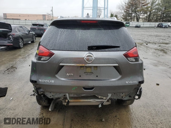 2020 Nissan Rogue S with VIN JN8AT2MV9LW144682, listed as a Copart auction lot 51470355 with 38,956 mi miles and Salvage Title. Bid and sale history available at carsss.com. Image 6.