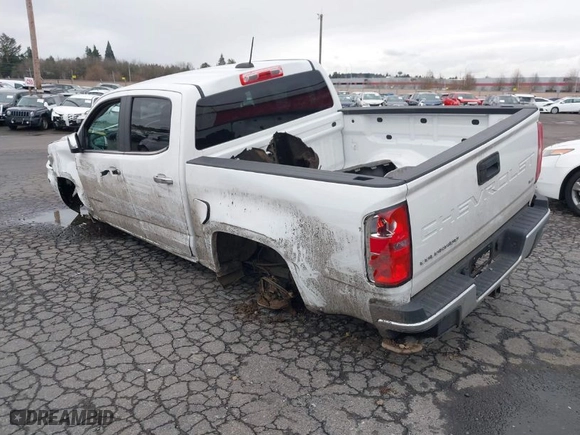 2022 Chevrolet Colorado 2WD LT with VIN 1GCGSCENXN1266397, listed as a IAAI auction lot 41468159 with 52,658 mi miles. Bid and sale history available at carsss.com. Image 3.