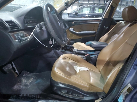 2005 BMW 3 Series 325xi with VIN WBAEU33405PR16909, listed as a Copart auction lot 41979005 with 0 mi miles and Salvage Title. Bid and sale history available at carsss.com. Image 7.