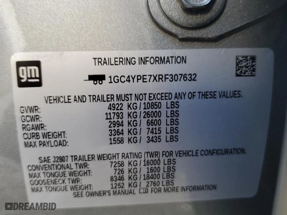 2024 Chevrolet Silverado 2500HD LTZ with VIN 1GC4YPE7XRF307632, listed as a Copart auction lot 77351464 with 5,452 mi miles and Salvage Title. Bid and sale history available at carsss.com. Image 14.