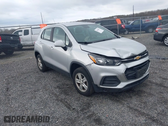 2018 Chevrolet Trax LS with VIN KL7CJNSB3JB568140, listed as a IAAI auction lot 41906602 with 137,506 mi miles and . Bid and sale history available at carsss.com. Image 1.