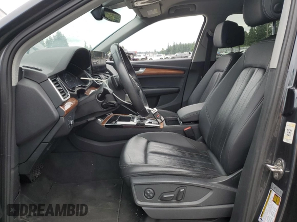 2021 Audi Q5 Premium with VIN WA1AAAFY3M2004889, listed as a Copart auction lot 56848775 with 84,071 mi miles and Salvage title. Bid and sale history available at DreamBid. Image 7.