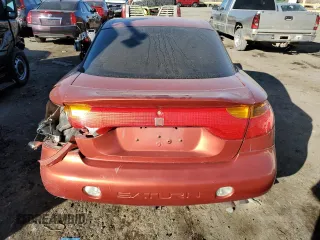 2002 Saturn SC with VIN 1G8ZR12722Z165666, listed as a Copart auction lot 82907074 with 70,051 mi miles and Salvage Title. Bid and sale history available at carsss.com. Image 6.
