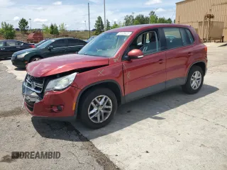 2011 Volkswagen Tiguan S with VIN WVGAV7AX0BW001980, listed as a Copart auction lot 55926625 with 166,426 mi miles and Salvage title. Bid and sale history available at DreamBid. Image 1.