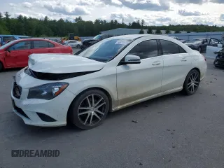 2015 Mercedes-Benz CLA 250 with VIN WDDSJ4GB0FN185415, listed as a Copart auction lot 58872025 with 141,981 mi miles and Salvage title. Bid and sale history available at DreamBid. Image 1.