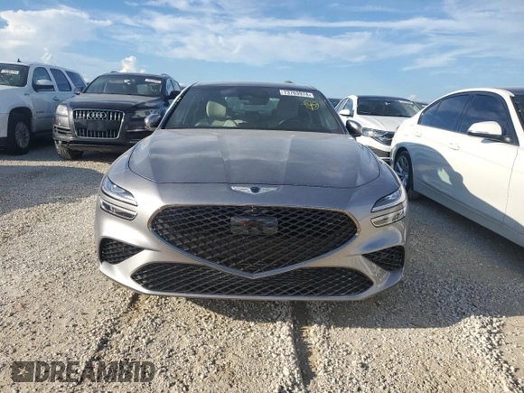 2022 Genesis G70 3.3T with VIN KMTG54TE9NU082715, listed as a Copart auction lot 73763974 with 8,834 mi miles and Non Repairable. Bid and sale history available at carsss.com. Image 5.