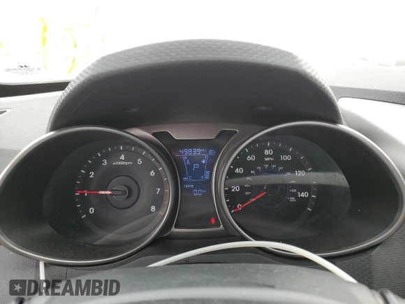 2017 Hyundai Veloster Value Edition with VIN KMHTC6AD0HU323067, listed as a Copart auction lot 47848365 with 49,839 mi miles and Salvage Title. Bid and sale history available at carsss.com. Image 9.