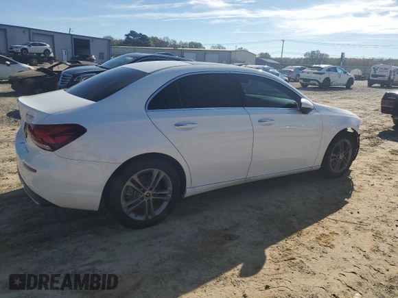 2020 Mercedes-Benz A 220 with VIN W1K3G4EB6LJ234481, listed as a Copart auction lot 80072144 with 55,648 mi miles and Salvage Title. Bid and sale history available at DreamBid. Image 3.