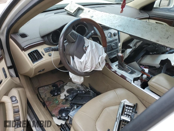 2013 Cadillac CTS Luxury with VIN 1G6DH5E52D0105143, listed as a Copart auction lot 88317345 with 50,077 mi miles and Salvage title. Bid and sale history available at DreamBid. Image 8.