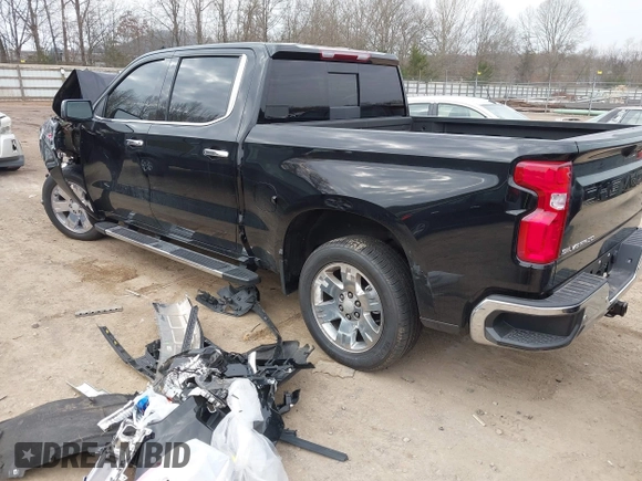 2024 Chevrolet Silverado 1500 LTZ with VIN 2GCUDGED2R1235916, listed as a IAAI auction lot 41488720 with Not Provided miles and . Bid and sale history available at DreamBid. Image 3.