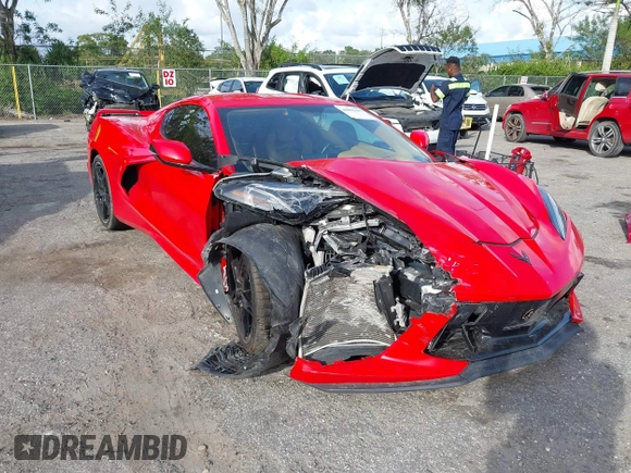 2021 Chevrolet Corvette 3LT with VIN 1G1YC2D49M5124322, listed as a IAAI auction lot 40802107 with 53,076 mi miles. Bid and sale history available at carsss.com. Image 6.