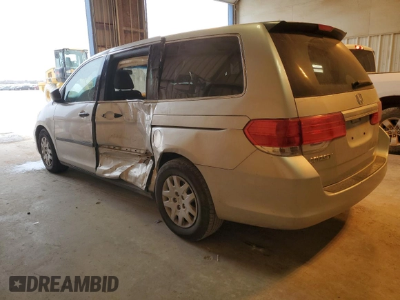 2008 Honda Odyssey LX with VIN 5FNRL38258B110528, listed as a Copart auction lot 44129175 with 93,780 mi miles and Salvage Title. Bid and sale history available at carsss.com. Image 2.