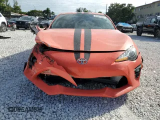 2017 Toyota 86 with VIN JF1ZNAA15H9708487, listed as a Copart auction lot 84851934 with 68,966 mi miles and Salvage Title. Bid and sale history available at carsss.com. Image 5.