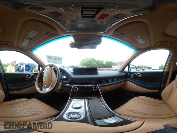 2023 Genesis GV80 z VIN KMUHCESC7PU109750, wystawiony jako IAAI lot #41950393 z przebiegiem 27 229 mil mil oraz . Historia ofert i sprzedaży dostępna na DreamBid. Obrazek 18.