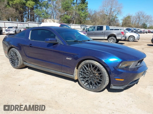 2011 Ford Mustang GT with VIN 1ZVBP8CF6B5138180, listed as a IAAI auction lot 41739427 with 131,604 mi miles. Bid and sale history available at carsss.com. Image 1.