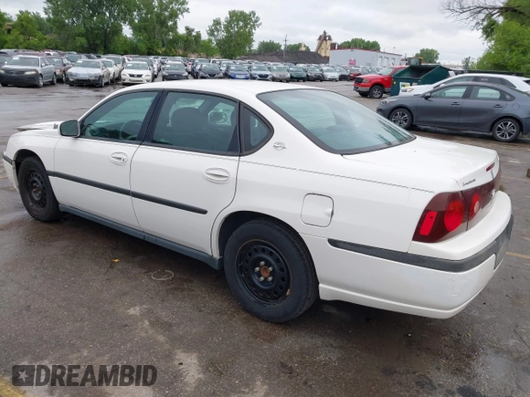 2003 Chevrolet Impala z VIN 2G1WF52E039383388, wystawiony jako IAAI lot #42292147 z przebiegiem 162 382 mil mil oraz . Historia ofert i sprzedaży dostępna na DreamBid. Obrazek 3.