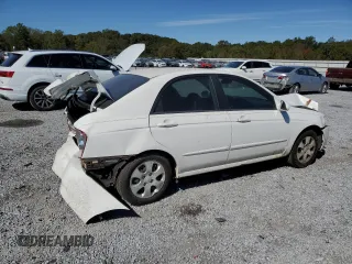 2005 Kia Spectra LX with VIN KNAFE121055167652, listed as a Copart auction lot 72753994 with Not Provided miles and Salvage Title. Bid and sale history available at carsss.com. Image 3.