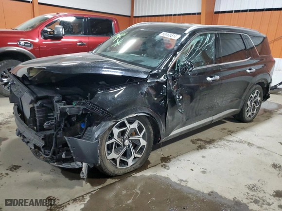 2022 Hyundai Palisade Limited with VIN KM8R5DHE4NU472147, listed as a Copart auction lot 80468514 with 26,023 mi miles and Salvage Title. Bid and sale history available at carsss.com. Image 1.