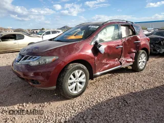 2012 Nissan Murano SL with VIN JN8AZ1MU6CW112028, listed as a Copart auction lot 89210785 with 131,295 mi miles and Salvage Title. Bid and sale history available at carsss.com. Image 1.