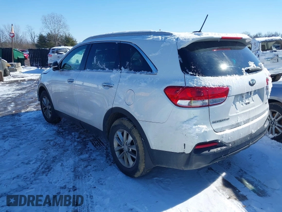 2017 Kia Sorento LX with VIN 5XYPG4A33HG268217, listed as a IAAI auction lot 41595753 with 1 mi miles. Bid and sale history available at carsss.com. Image 3.