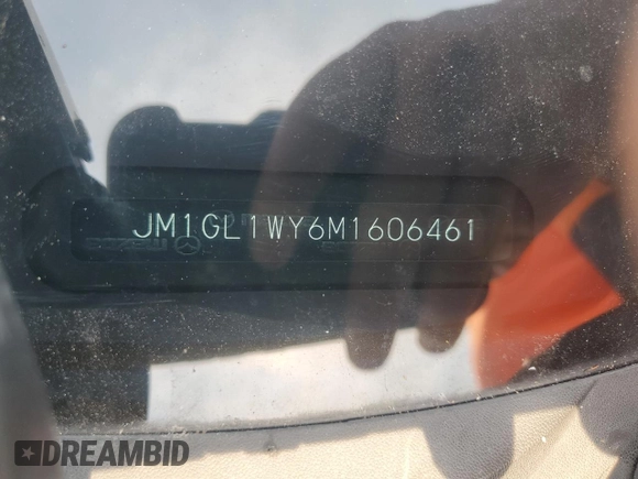 2021 Mazda 6 Carbon Edition with VIN JM1GL1WY6M1606461, listed as a Copart auction lot 51743485 with Not Provided miles and Non Repairable. Bid and sale history available at DreamBid. Image 12.