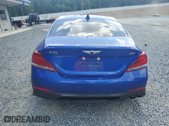 2021 Genesis G70 2.0T with VIN KMTG64LA1MU075945, listed as a Copart auction lot 56481205 with 88,160 mi miles and Salvage title. Bid and sale history available at DreamBid. Image 6.